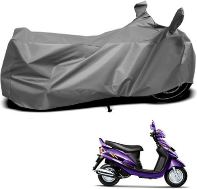 THE REAL ARV Waterproof Two Wheeler Cover for Mahindra(Rodeo RZ, Grey)