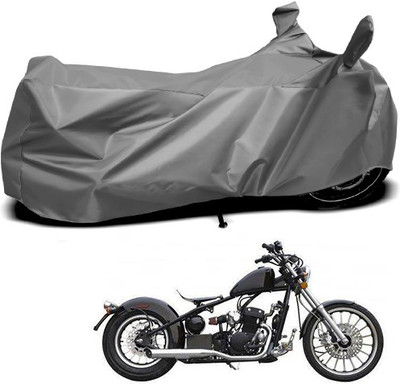 THE REAL ARV Waterproof Two Wheeler Cover for Harley Davidson(Bobber 350, Grey)
