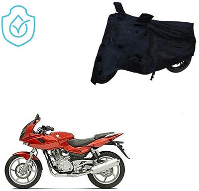 saanvi Two Wheeler Cover for Bajaj(Pulsar 220 DTS-i, Black)
