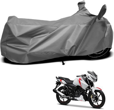 THE REAL ARV Waterproof Two Wheeler Cover for TVS(Apache RTR 160, Grey)