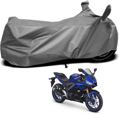 THE REAL ARV Waterproof Two Wheeler Cover for Yamaha(YZF R25, Grey)