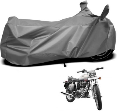 APNEK Waterproof Two Wheeler Cover for Royal Enfield(Bullet 350, Grey)