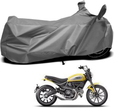 THE REAL ARV Waterproof Two Wheeler Cover for Ducati(Scrambler, Grey)