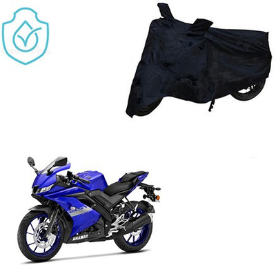 saanvi Two Wheeler Cover for Yamaha(R15 V3, Black)