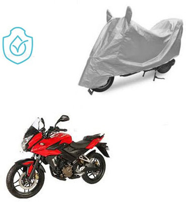 saanvi Two Wheeler Cover for Bajaj(Pulsar AS 150, Silver)