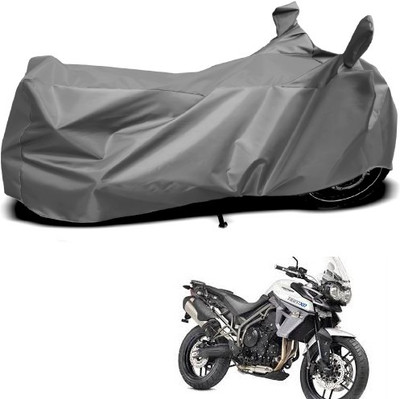 THE REAL ARV Waterproof Two Wheeler Cover for Triumph(Tiger 800 XR, Grey)