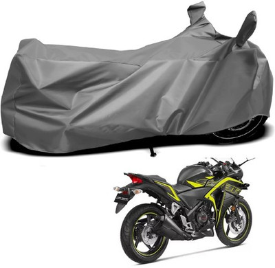 THE REAL ARV Waterproof Two Wheeler Cover for Honda(CBR 250R, Grey)