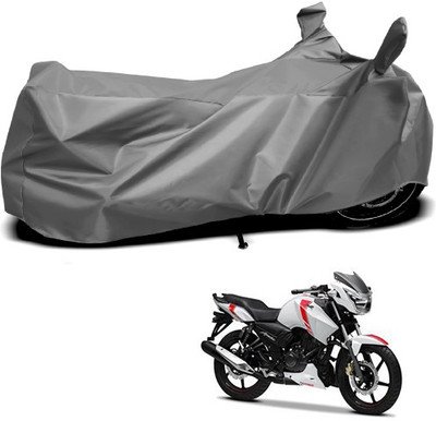 THE REAL ARV Waterproof Two Wheeler Cover for TVS(Apache, Grey)