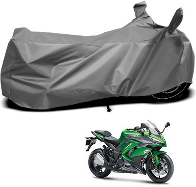 THE REAL ARV Waterproof Two Wheeler Cover for Kawasaki(Ninja 1000, Grey)