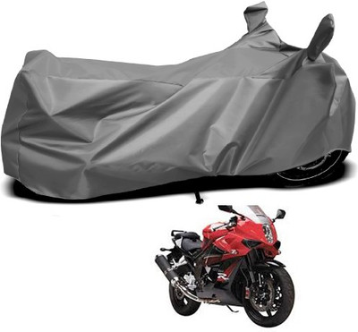 THE REAL ARV Waterproof Two Wheeler Cover for Hyosung(GT650R, Grey)