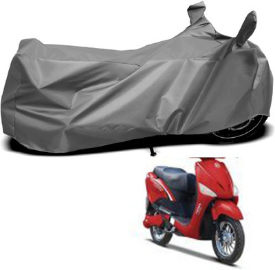 THE REAL ARV Waterproof Two Wheeler Cover for Hero(E Scoot, Grey)