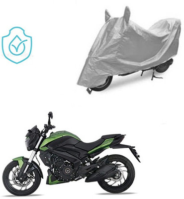 saanvi Two Wheeler Cover for Bajaj(Dominar, Silver)