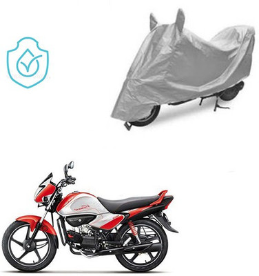 saanvi Two Wheeler Cover for Hero(Splendor I Smart, Silver)