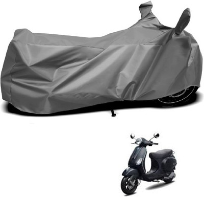 APNEK Waterproof Two Wheeler Cover for Piaggio(Vespa LX, Grey)