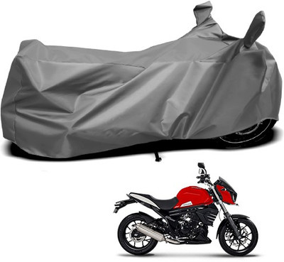 Gavya Waterproof Two Wheeler Cover for Mahindra(Mojo, Grey)