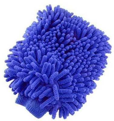 AutoGnix Microfiber Vehicle Washing  Hand Glove(Pack Of 2)