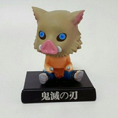 Daiyamondo PIG FACE WARRIOR Big Size Bobble Head - Action Figure Moving Head Bobblehead Spring Dancing PVC Bobble Spring Dancing Doll Toy Car Dashboard Bounce Toys for Car Interior Dashboard Expression Bobble Head for Car Dashboard and Office Desk(Multicolor)
