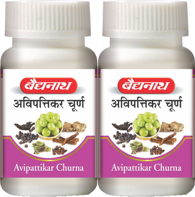 Baidyanath Avipattikar Churna | Helpful in Hyper-Acidity, Indigestion and Urinary Problems | Pack of 2(Pack of 2, 60 g)