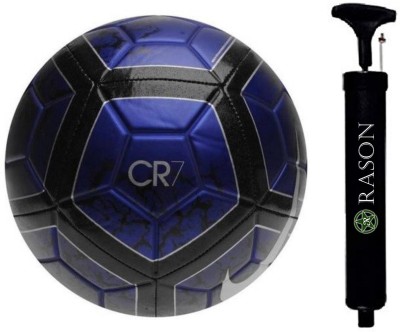 RASCO CR7 BLUE 12 PANEL WITH PUMP AND PIN Football - Size: 5(Pack of 2, Blue)