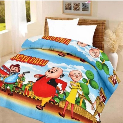 MAYAKA GEMS Cartoon Double Dohar for  Heavy Winter(Microfiber, Multicolor)