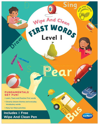 Wipe And Clean First Words Level 1(Paperback, Navneet Education)