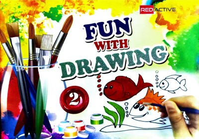 Red Active Fun with Drawing Class 2(Paperback, Karan Jain)