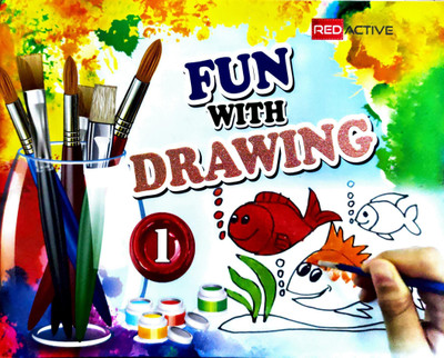 Red Active Fun with Drawing Class 1(Paperback, Karan Jain)