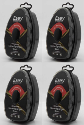 Ezey Shine Sponge (Black)-Pack of 4 Pcs Shiner(12 ml, Black)