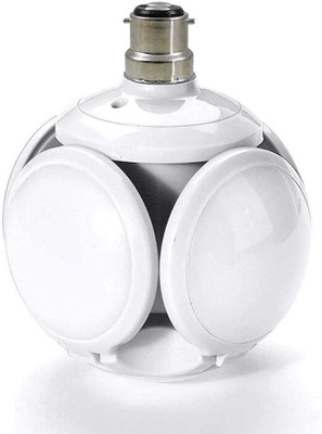kv enterprises 40 W Basic Round B22 LED Bulb(White)