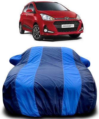 APNEK Car Cover For Hyundai Grand i10 (With Mirror Pockets)(Blue, Blue)