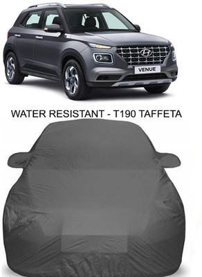APNEK Car Cover For Hyundai Venue (With Mirror Pockets)(Grey)