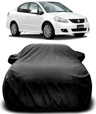 MoTRoX Car Cover For Maruti Suzuki SX4 (With Mirror Pockets)(Black)