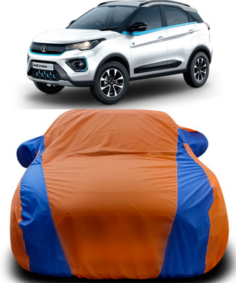 MoTRoX Car Cover For Tata Nexon(Orange, Blue)