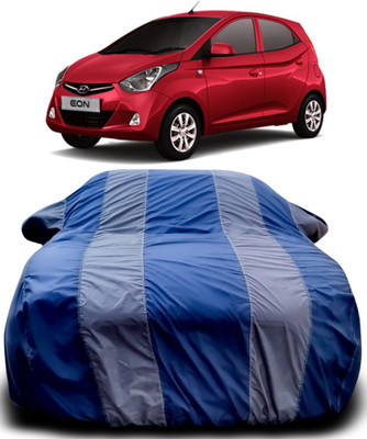 MoTRoX Car Cover For Hyundai Eon (With Mirror Pockets)(Blue, Grey)