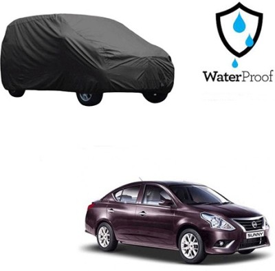 Motoren Car Cover For Nissan Sunny (With Mirror Pockets)(Black, For 2016 Models)