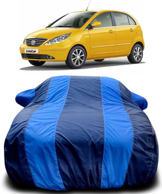 APNEK Car Cover For Tata Indica Vista (With Mirror Pockets)(Blue, Blue)