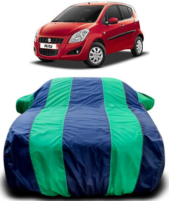 MoTRoX Car Cover For Maruti Suzuki Ritz (With Mirror Pockets)(Blue, Green)