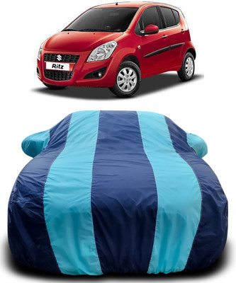 MoTRoX Car Cover For Maruti Suzuki Ritz (With Mirror Pockets)(Blue, Blue)