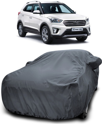 Gavya Car Cover For Hyundai Creta (With Mirror Pockets)(Grey)