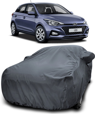 NUMBOR ONE Car Cover For Hyundai i20 (With Mirror Pockets)(Grey)