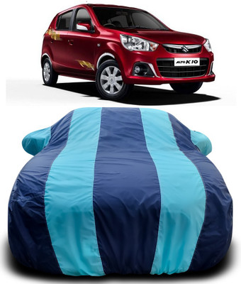 Elegance Car Cover For Maruti Suzuki Alto K10 (With Mirror Pockets)(Blue, Blue)
