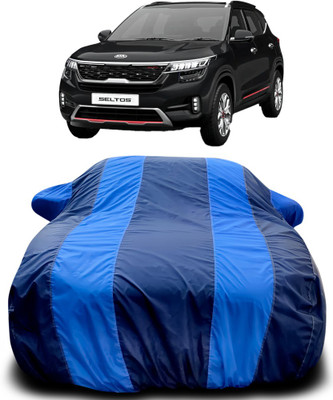 ProRox Car Cover For Kia SELTOS (With Mirror Pockets)(Blue, Blue)