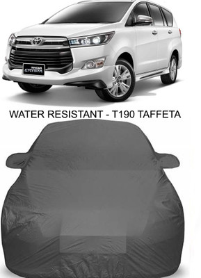 NUMBOR ONE Car Cover For Toyota Innova Crysta (With Mirror Pockets)(Grey)