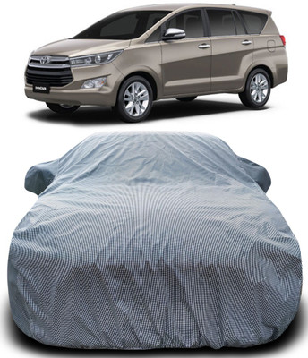 MoTRoX Car Cover For Toyota Innova (With Mirror Pockets)(Black, White)