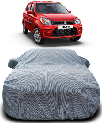 MoTRoX Car Cover For Maruti Suzuki Alto 800 (With Mirror Pockets)(Black, White)