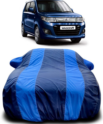MoTRoX Car Cover For Maruti Suzuki WagonR (With Mirror Pockets)(Blue, Blue)