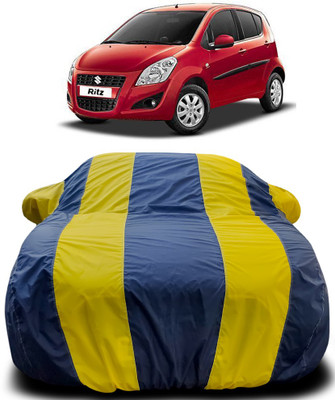 MoTRoX Car Cover For Maruti Suzuki Ritz (With Mirror Pockets)(Blue, Yellow)