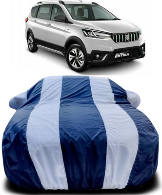Elegance Car Cover For Maruti Suzuki Ertiga (With Mirror Pockets)(Blue, White)