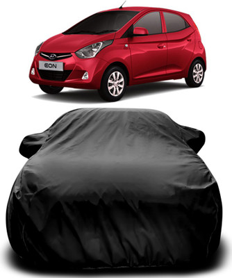 MoTRoX Car Cover For Hyundai Eon (With Mirror Pockets)(Black)