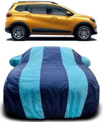 NUMBOR ONE Car Cover For Renault Triber (With Mirror Pockets)(Blue)